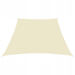 Vidaxl sodo burė oxford audinio trapecija 2 4x3 m kreminė