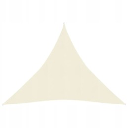 Vidaxl saulės burė 160 g m2 kreminė 4 5x4 5x4 5 m HDPE