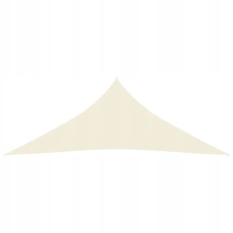 Vidaxl saulės burė 160 g m2 kreminė 4 5x4 5x4 5 m HDPE