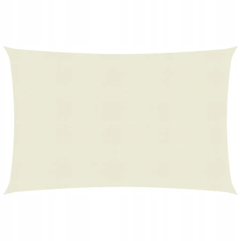 Vidaxl saulės burė 160 g m2 kreminė 2x3 5 m hdpe