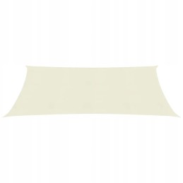 Vidaxl saulės burė 160 g m2 kreminė 2x3 5 m hdpe