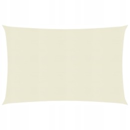 Vidaxl saulės burė 160 g m2 kreminė 2x3 5 m hdpe