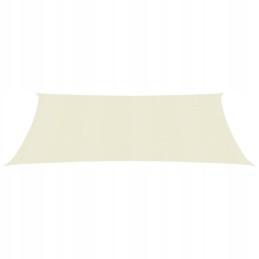 Vidaxl saulės burė 160 g m2 kreminė 2x3 5 m hdpe