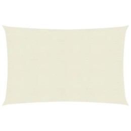 Vidaxl saulės burė 160 g m2 kreminė 2x3 5 m hdpe