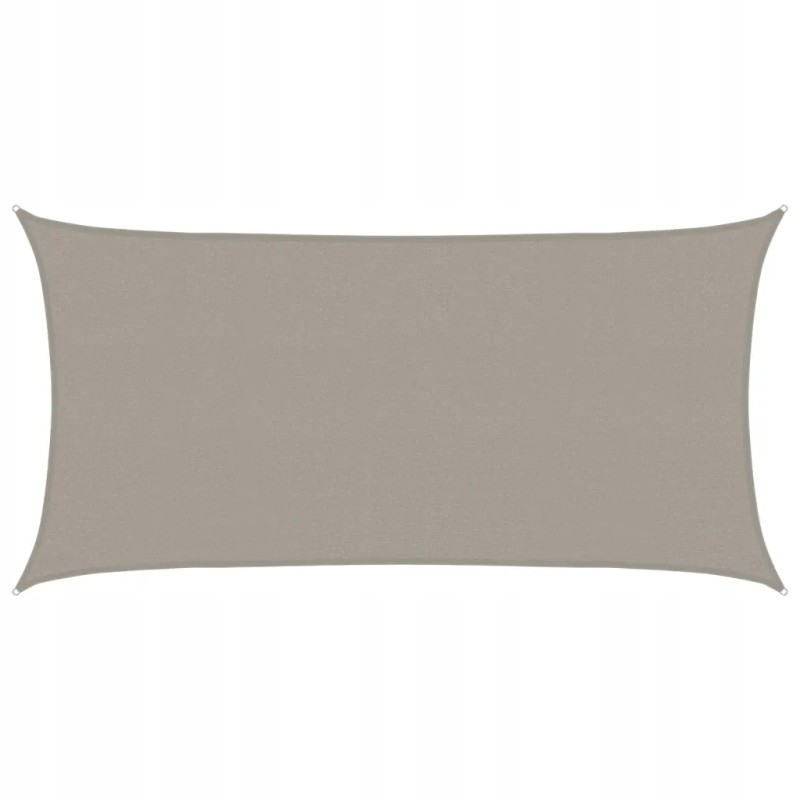 Šešėlinė burė, 160 g/m², šviesiai pilka, 2x4 m, HDPE