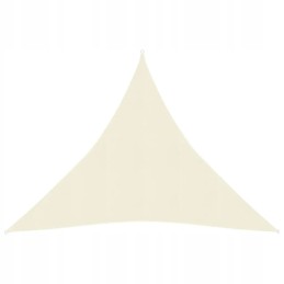 Vidaxl saulės burė 160 g m2 kreminė 4 5x4 5x4 5 m HDPE