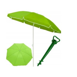 Didelis sodo paplūdimio skėtis, 180 cm, grąžtas