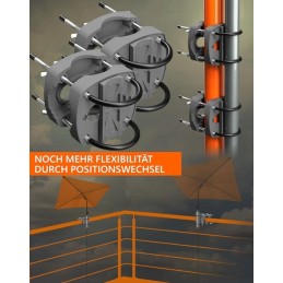 Balkono skėčio laikiklis, stovas, balkono stovas, tvirtas metalas