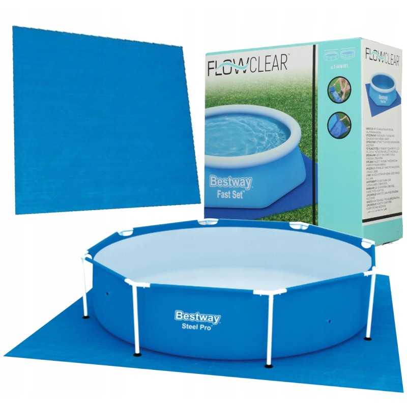 Sodo baseino dengiamasis kilimėlis, tvirtas brezentas 274x274cm bestway 58000