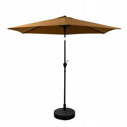 Aga sodo skėtis su reguliuojamu kampu, 250 cm, ruda