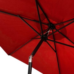 Aga sodo skėtis su reguliuojamu pasvirimu, 250 cm, raudonas