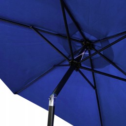Aga sodo skėtis su reguliuojamu kampu, 250 cm, tamsiai mėlyna