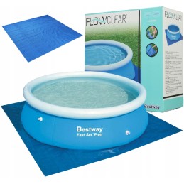 Sodo baseino dengiamasis kilimėlis, tvirtas brezentas 274x274cm bestway 58000