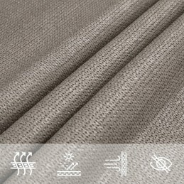 Šešėlių burė 160g/m² šviesiai pilka 2,5x3m HDPE