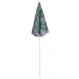 Reguliuojamas paplūdimio sodo skėtis, 150 cm, nulaužtais lapais