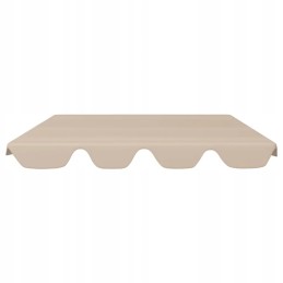 Baldakimas sūpynėms, smėlio spalvos, 188x150x18 cm