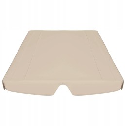 Baldakimas sūpynėms, smėlio spalvos, 188x150x18 cm