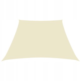 Vidaxl sodo burė oxford audinio trapecija 2 4x3 m kreminė