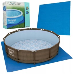Tvirtas grindų kilimėlis sodo baseinui, tentas 274x274cm bestway 58000