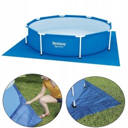 Tvirtas grindų kilimėlis sodo baseinui, tentas 274x274cm bestway 58000