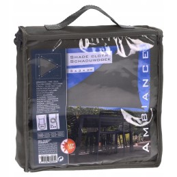 Progarden saulės burė 3x3x3 m tamsiai pilka trikampė