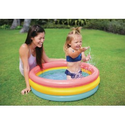 Vaikiškas baseinas minkštu dugnu 86cm 58924 intex