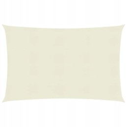 Vidaxl saulės burė 160 g m2 kreminė 2x3 5 m hdpe