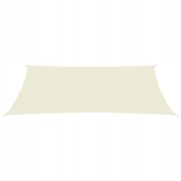 Vidaxl saulės burė 160 g m2 kreminė 2x3 5 m hdpe