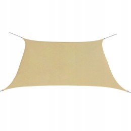 Vidaxl sodo burė oxford audinio kvadratas 2x2 m smėlio spalvos