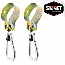 2x siūbavimo kablio rinkinys, spaustukas su karabinu, skersmuo 100