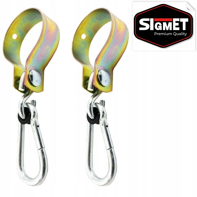 2x siūbavimo kablio rinkinys, spaustukas su karabinu, skersmuo 100