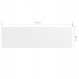 Balta balkono sienelė 90x300 cm, oksfordo audinio