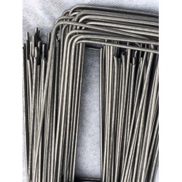 Metaliniai kaiščiai agro audinei agro audinei u15 100vnt plieniniai smeigtukai saulėtekis