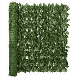 Balkono širma, tamsiai žali lapai, 200x100 cm