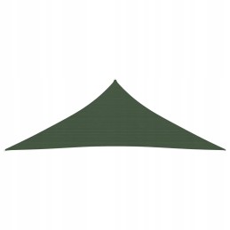 Vidaxl saulės burė 160 g m2 tamsiai žalia 4x4x4 m hdpe