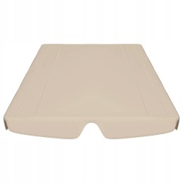 Baldakimas sodo sūpynėms, smėlio spalvos, 188/168x145/110 cm