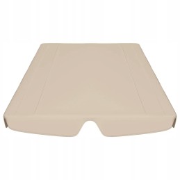 Baldakimas sodo sūpynėms, smėlio spalvos, 188/168x110/145 cm