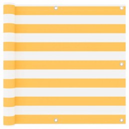 Neperšlampama šoninė markizė 90x500 cm balta ir geltona