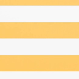 Neperšlampama šoninė markizė 90x500 cm balta ir geltona
