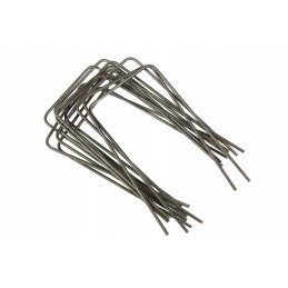 ✨ metaliniai kaiščiai agrotekstilei, agrotekstilei ir geotekstilei tvirtinti, modelis 'u' 15cm kmu100r - (100 vnt.)