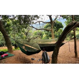 Išgyvenimo turistinis hamakas, tinklelis nuo uodų, piknikas, didelis, patogus kelionei