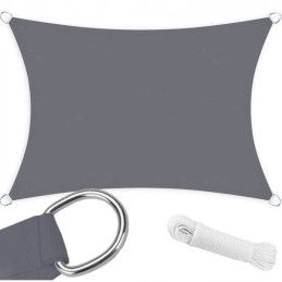 Sodo skėtis nuo saulės burinė markizė, atspari vandeniui 3x3m uv+