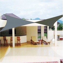 Sodo skėtis nuo saulės burinė markizė, atspari vandeniui 3x3m uv+