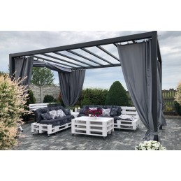 Pilkas sodo skėtis nuo saulės