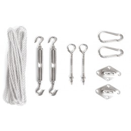 Montavimo rinkinys saulės burėms - nerūdijantis plienas