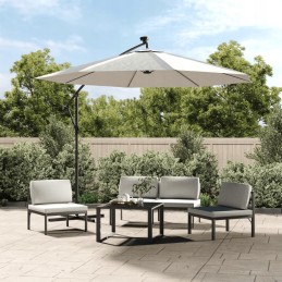 Pakaitinis užvalkalas 300 cm smėlio balto sodo skėčiui