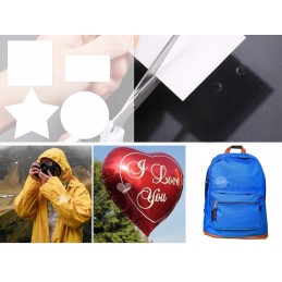 Lata lipnus TPU remonto rinkinys baseino čiužiniams 50vnt 7x7cm