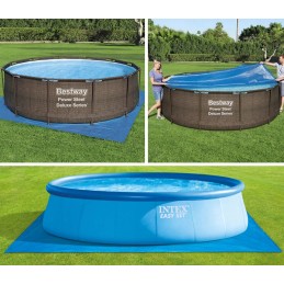 Brezento kilimėlis sodo baseino žolės dangai 274x274cm bestway 58000