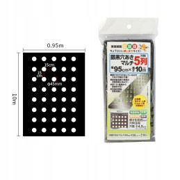 Agrotekstilė folija skylės sėjinukai piktžolėms 10m