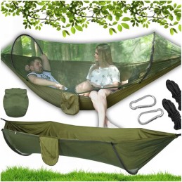 išgyvenimo turistinis hamakas, tinklelis nuo uodų, piknikas, didelis, patogus kelionei
